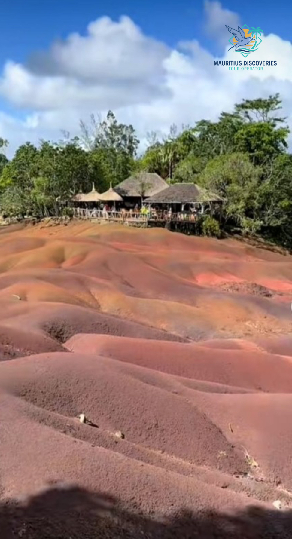 The Seven Coloured Earths at Chamarel in south Mauritius